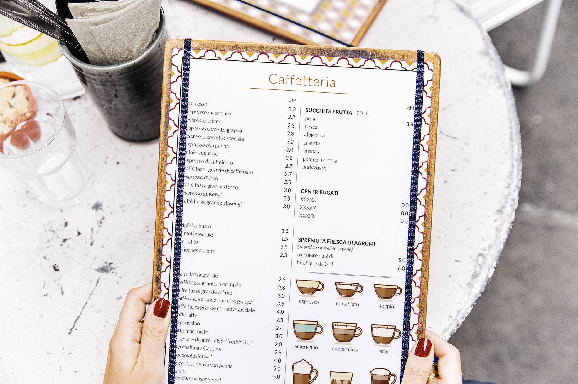 Amore Di — Menu page B