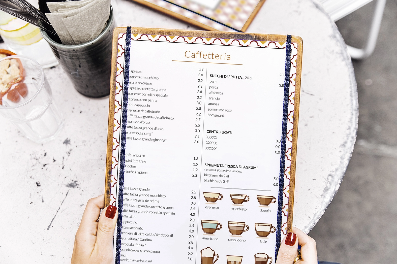 Amore Di menu design,spread 02